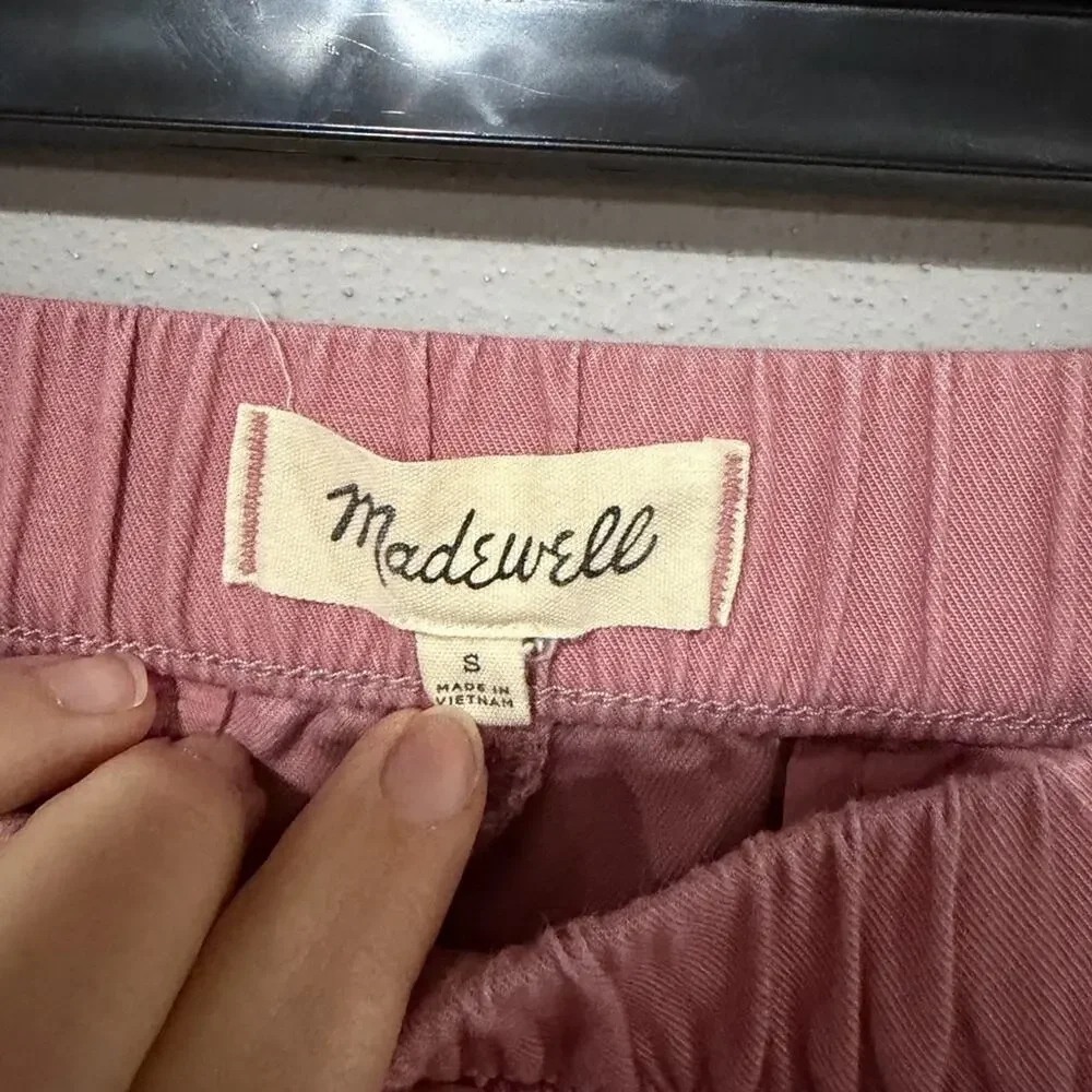 Madewell Pull-On Track Shorts in Dusty Rose - Size Small